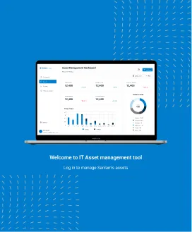 Asset management dashboard after login